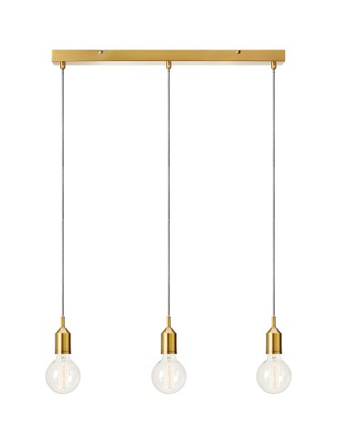 Markslojd BRONX Pendant 3L Straight Brown 108097