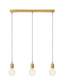 Markslojd BRONX Wisząca 3L Prosta Brązowa  108097