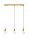 Markslojd BRONX Pendant 3L Straight Brown 108097