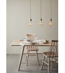Triple pendant lamps - Markslojd BRONX Pendant 3L Straight Brown 108097 - product 2