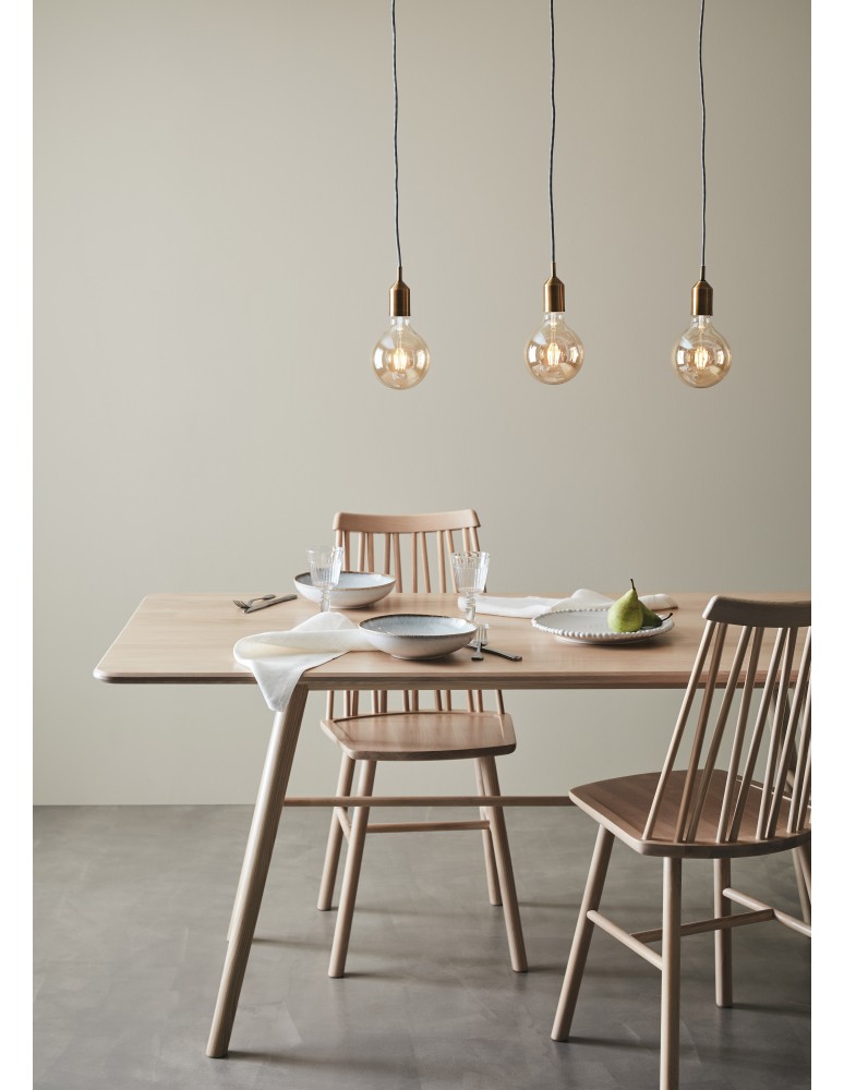 Triple pendant lamps - Markslojd BRONX Pendant 3L Straight Brown 108097 - product kolory-swiatla.pl 2