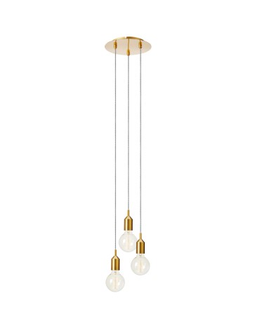 Markslojd BRONX Pendant 3L Round Brown 108099