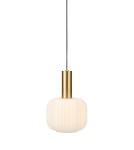 Pendant lamps - Markslojd SOBER Pendant Small 1L Brass/White 108123 - product 1