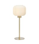 Scandinavian style table lamps - Markslojd SOBER Table Small 1L Brass/White 108120 - product 1