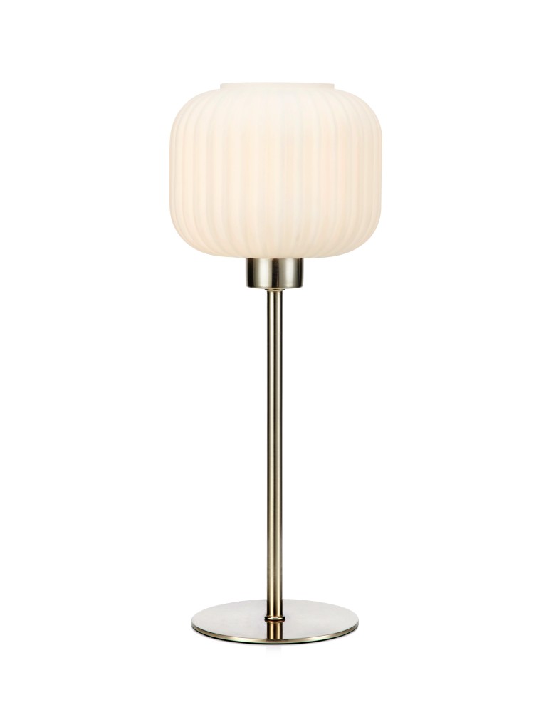 Scandinavian style table lamps - Markslojd SOBER Table Small 1L Steel/White 108121 - product kolory-swiatla.pl 1