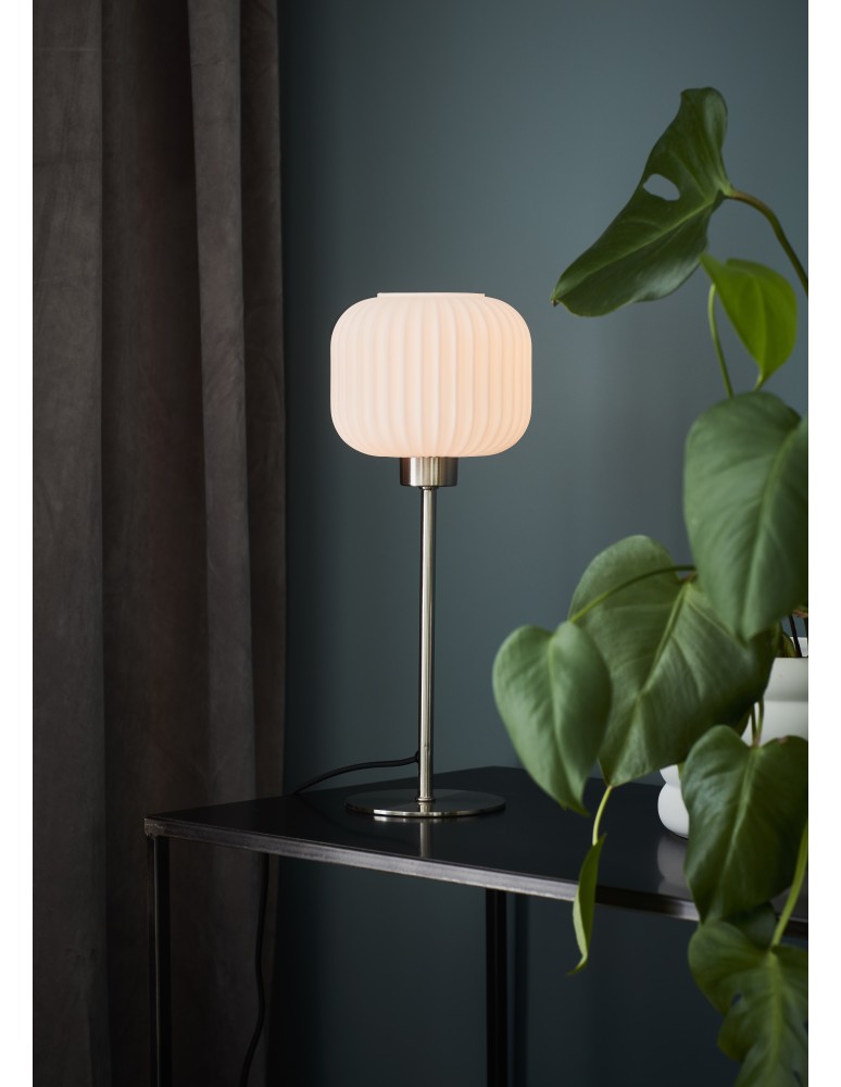 Scandinavian style table lamps - Markslojd SOBER Table Small 1L Steel/White 108121 - product kolory-swiatla.pl 2