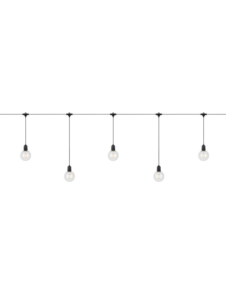Markslojd GARDEN24 lamps - Markslojd GARDEN 24 DECO Chain 10L Start Black/Transparent 108021 - product kolory-swiatla.pl 1