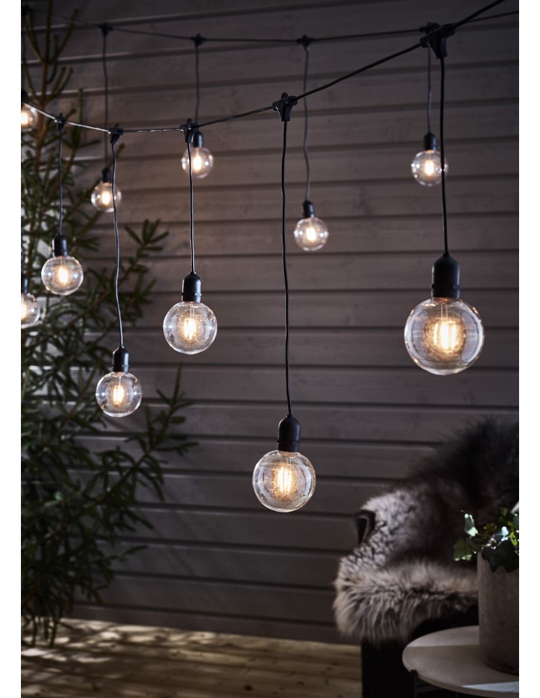 Markslojd GARDEN24 lamps - Markslojd GARDEN 24 DECO Chain 10L Start Black/Transparent 108021 - product kolory-swiatla.pl 2