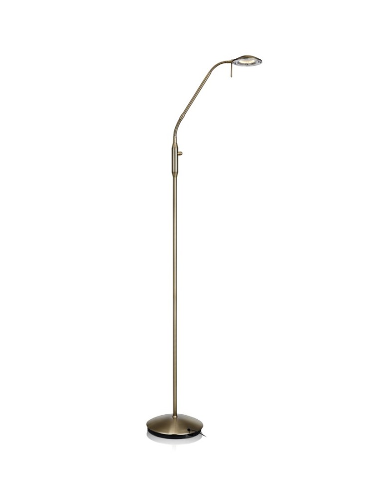 Broken floor lamps - Markslojd HUDSON Floor 1L Antique 105582 - product kolory-swiatla.pl 1