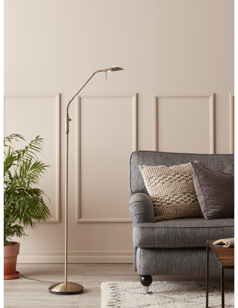 Broken floor lamps - Markslojd HUDSON Floor 1L Antique 105582 - product kolory-swiatla.pl 2
