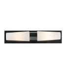 Bathroom wall lamps - Markslojd BRASTAD Wall lamp 2L Black/White IP44 107616 - product 1