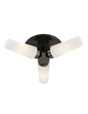 Markslojd BRASTAD Ceiling 3L Black/White IP44 107618