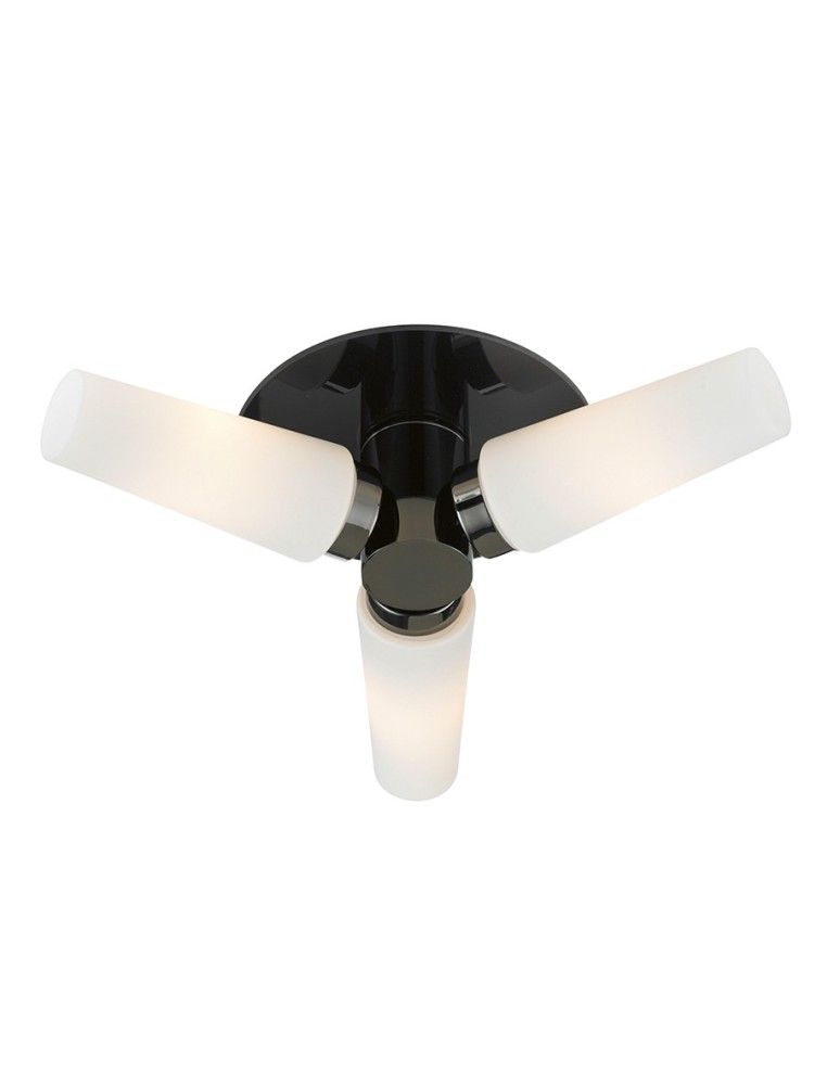 Hermetic plafonds - Markslojd BRASTAD Ceiling 3L Black/White IP44 107618 - product kolory-swiatla.pl 1