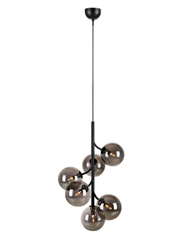 Markslojd CALLISTO Pendant 6L Black/Smoky 108108