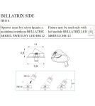 Flush-mounted lamps - pendants - Maxlight Bellatrix Side Recessed Luminaire Black - Without LED Light Module H0112 H0116. - product 4
