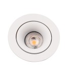 Flush-mounted lamps - pendants - Maxlight Bellatrix Tilted White Recessed Luminaire - Without LED Light Module H0112 H0117. - product 2