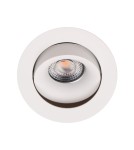 Flush-mounted lamps - pendants - Maxlight Bellatrix Tilted White Recessed Luminaire - Without LED Light Module H0112 H0117. - product 1