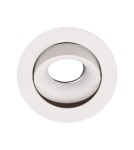Flush-mounted lamps - pendants - Maxlight Bellatrix Tilted White Recessed Luminaire - Without LED Light Module H0112 H0117. - product 3