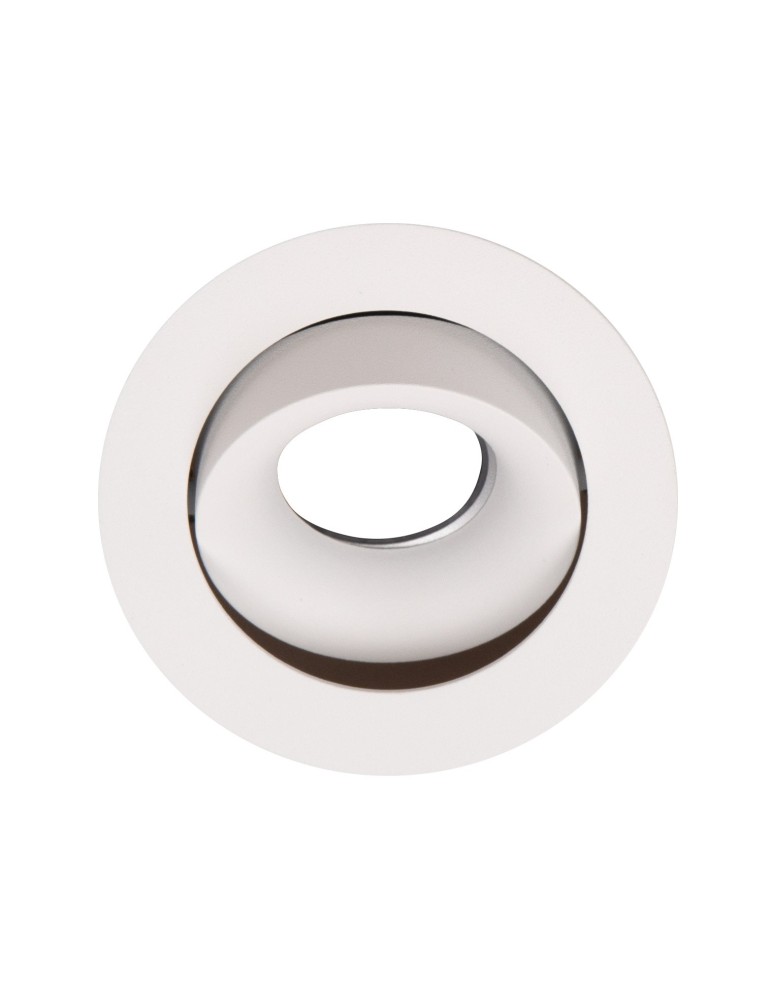 Flush-mounted lamps - pendants - Maxlight Bellatrix Tilted White Recessed Luminaire - Without LED Light Module H0112 H0117. - product kolory-swiatla.pl 3