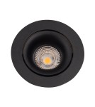 Flush-mounted lamps - pendants - Maxlight Bellatrix Tilted Black recessed luminaire - Without LED light module H0112 H0118. - product 2