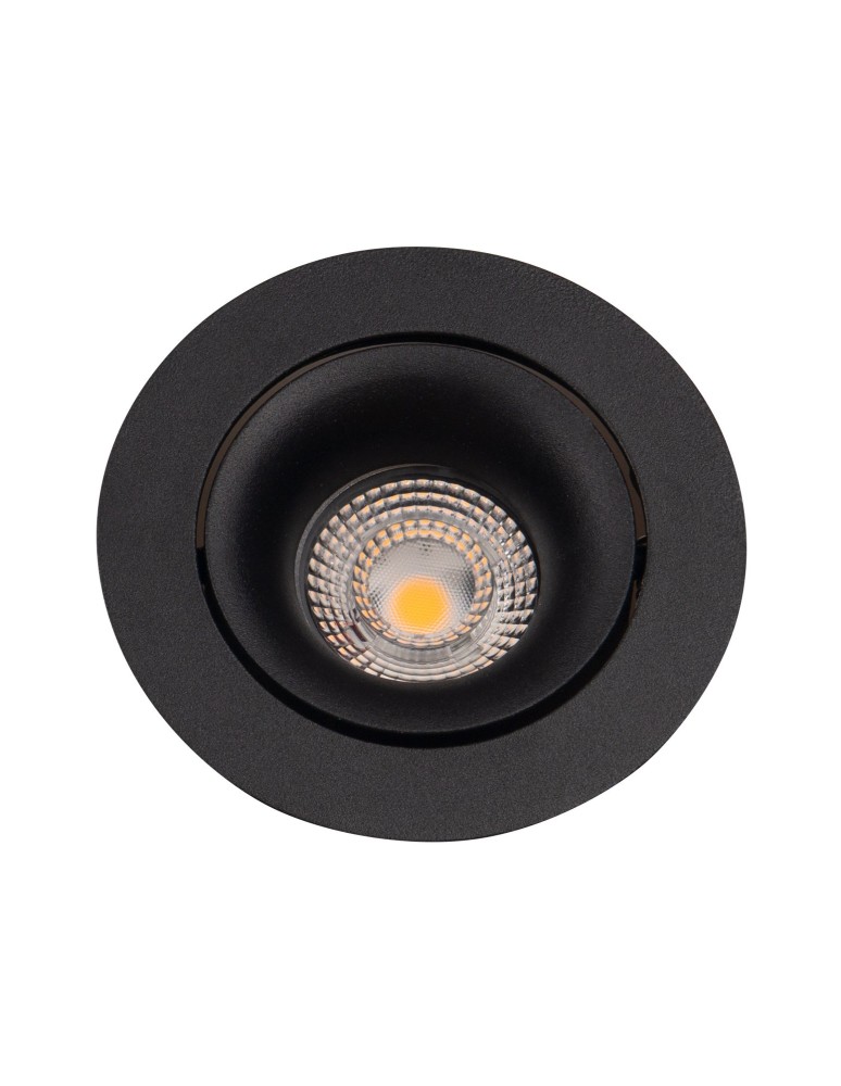 Flush-mounted lamps - pendants - Maxlight Bellatrix Tilted Black recessed luminaire - Without LED light module H0112 H0118. - product kolory-swiatla.pl 2