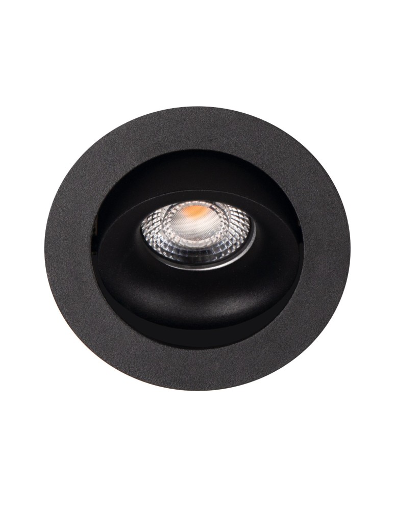 Flush-mounted lamps - pendants - Maxlight Bellatrix Tilted Black recessed luminaire - Without LED light module H0112 H0118. - product kolory-swiatla.pl 3
