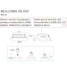 Flush-mounted lamps - pendants - Maxlight Bellatrix Tilted Black recessed luminaire - Without LED light module H0112 H0118. - product 4