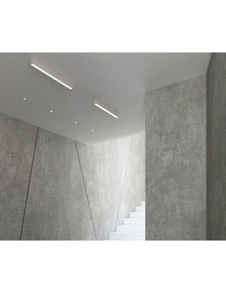 Modern ceiling lamps - Maxlight Linear White 18W 4000K Dimmable Ceiling Lamp C0124D. - product kolory-swiatla.pl 3