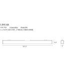 Modern ceiling lamps - Maxlight Linear Black 36W 3000K Dimmable Ceiling Lamp C0175D. - product 4