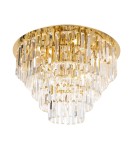 Ceiling lamps with crystals - Maxlight Plafond Monaco Gold Ø 60 cm C0206 - product 1