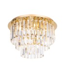 Ceiling lamps with crystals - Maxlight Plafond Monaco Gold Ø 42 cm C0205 - product 1