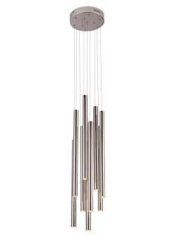 Maxlight Lampa Wisząca Organic 10X Chrom Mała Ściemnialna P0206D