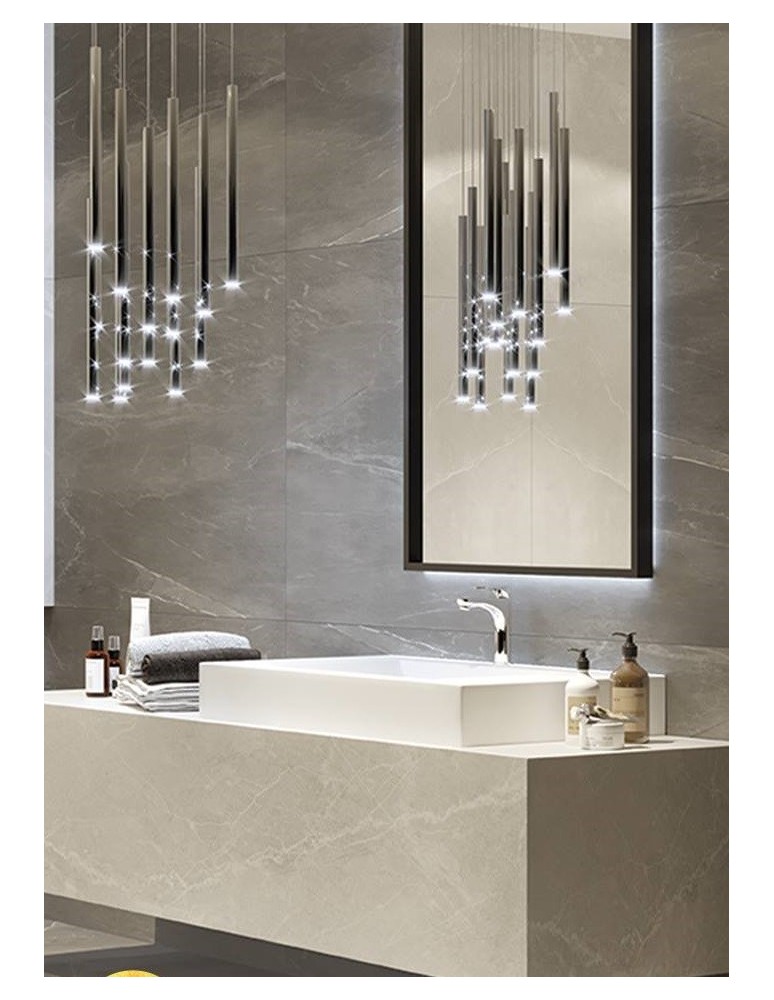 Icicle pendant lamps - Maxlight Organic 10X Small Dimmable Chrome P0206D Pendant Lamp. - product kolory-swiatla.pl 3