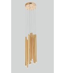 Icicle pendant lamps - Maxlight Organic 10X Gold Small Dimmable P0265D Pendant Lamp. - product 2