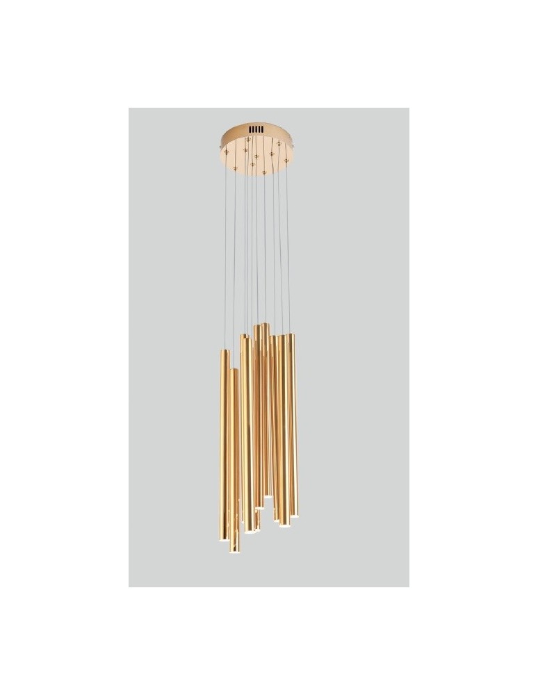 Icicle pendant lamps - Maxlight Organic 10X Gold Small Dimmable P0265D Pendant Lamp. - product kolory-swiatla.pl 2