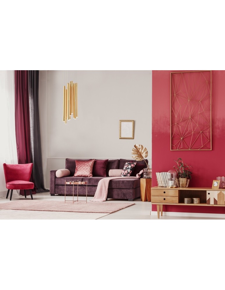 Icicle pendant lamps - Maxlight Organic 10X Gold Small Dimmable P0265D Pendant Lamp. - product kolory-swiatla.pl 5