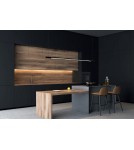 Pendant lamps over the island - Maxlight Organic Horizon 150cm Black Dimmable P0358D Pendant Lamp. - product 2