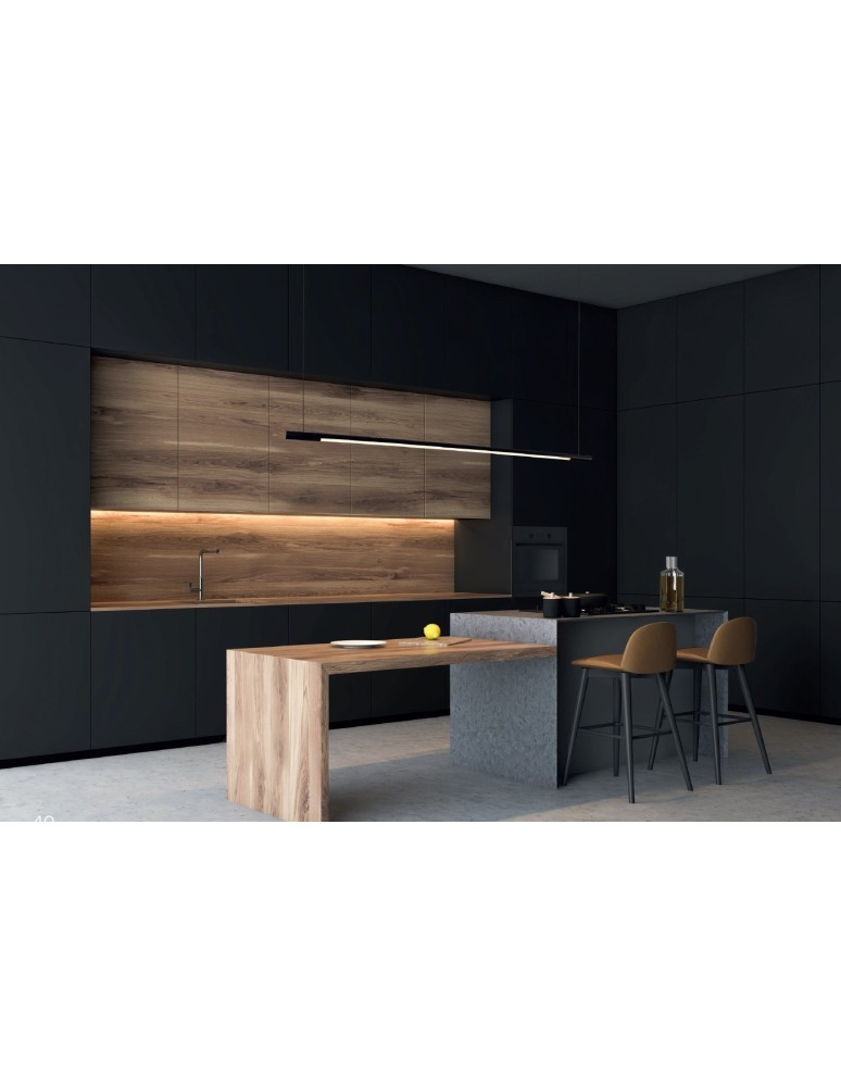 Pendant lamps over the island - Maxlight Organic Horizon 150cm Black Dimmable P0358D Pendant Lamp. - product kolory-swiatla.pl 2