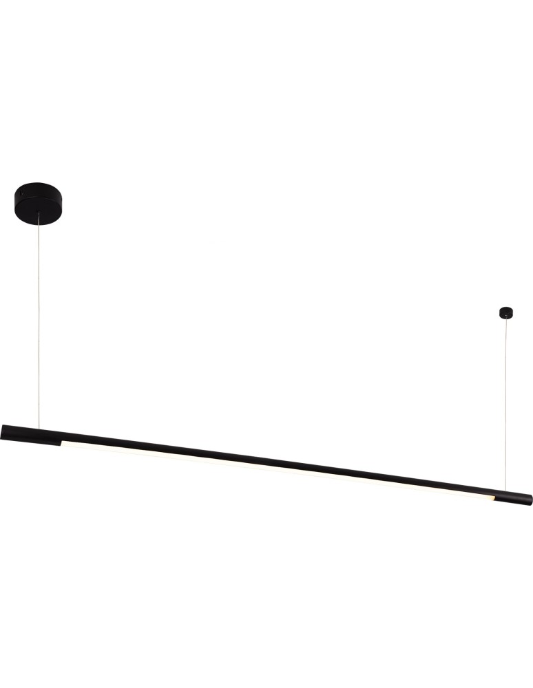 Pendant lamps over the island - Maxlight Organic Horizon 150cm Black Dimmable P0358D Pendant Lamp. - product kolory-swiatla.pl 1