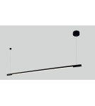Pendant lamps over the island - Maxlight Organic Horizon 150cm Black Dimmable P0358D Pendant Lamp. - product 3