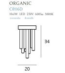 Modern ceiling lamps - Maxlight Plafond Organic Copper Small Dimmable C0116D. - product 2