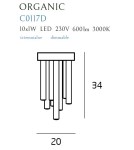 Modern ceiling lamps - Maxlight Plafond Organic Chrome Small Dimmable C0117D. - product 2