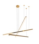 Designer pendant lamps - Maxlight Trio 3 Gold Dimmable P0426D Pendant Lamp. - product 1