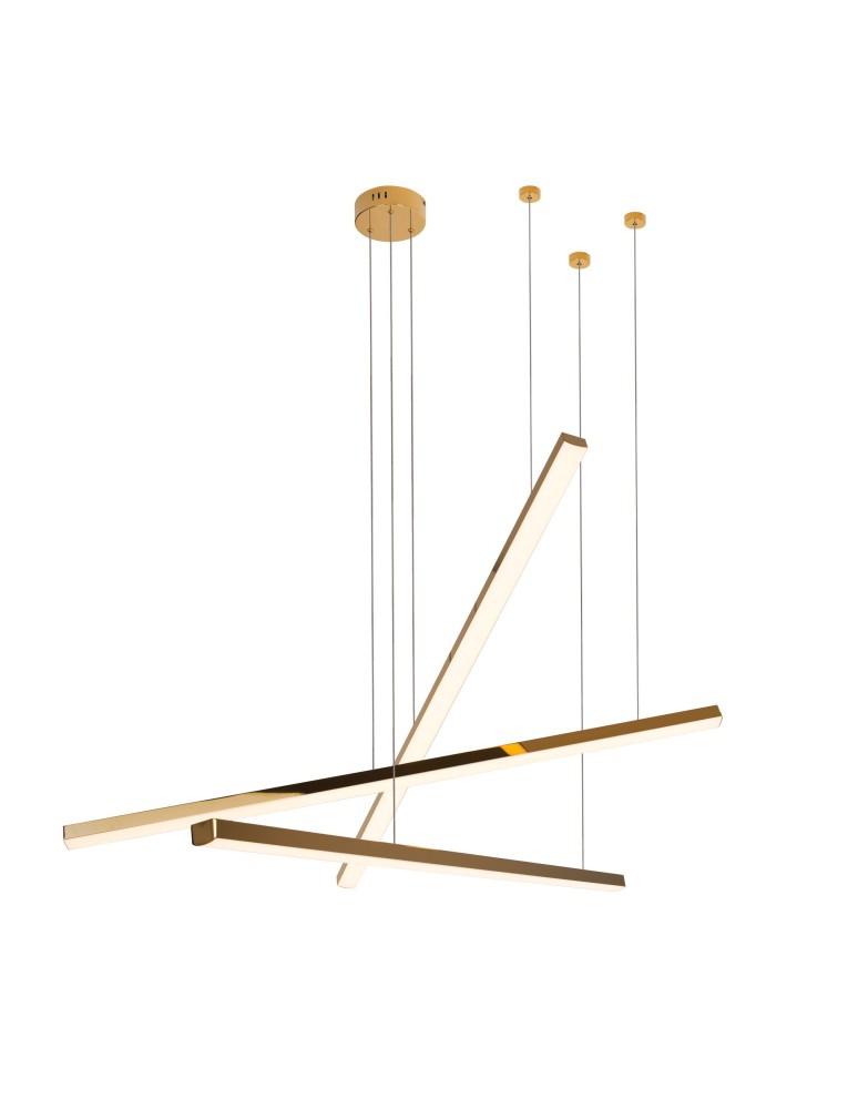 Designer pendant lamps - Maxlight Trio 3 Gold Dimmable P0426D Pendant Lamp. - product kolory-swiatla.pl 4