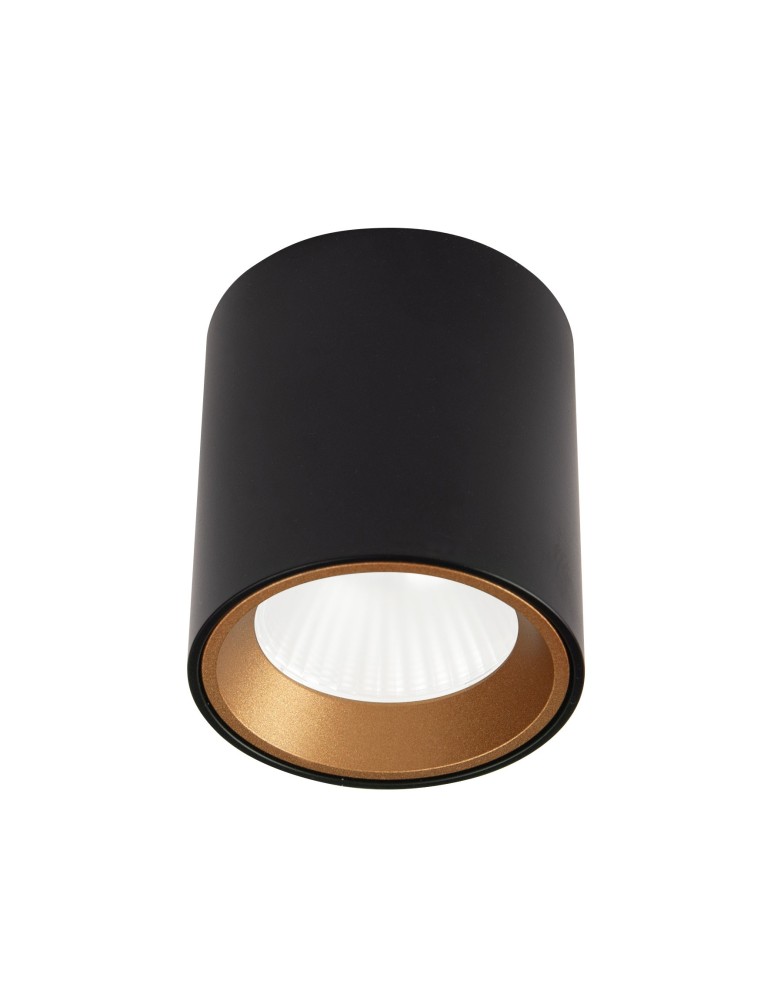 LED ceiling luminaires - Maxlight Tub Round Ceiling Lamp Black + Gold Ornamental Ring RC0155/C0156 Gold C0211 - product kolory-swiatla.pl 1