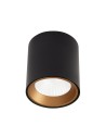 Maxlight Lampa Sufitowa Tub Okrągły Czarny + Pierścień Ozdobny Złoty RC0155/C0156 Gold C0211