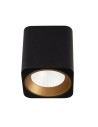 Maxlight Tub Square Ceiling Lamp Black + Gold Decorative Ring RC0155/C0156 Gold C0212.