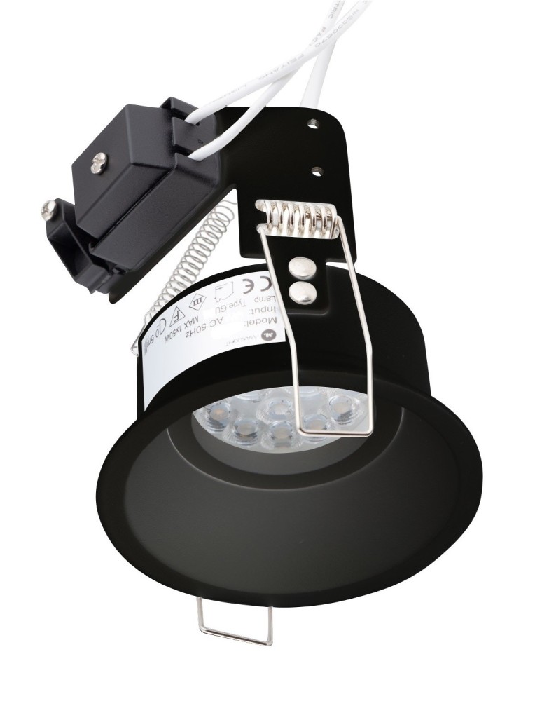Flush-mounted lamps - pendants - Maxlight Deep Black GU10 recessed luminaire H0111 - product kolory-swiatla.pl 3
