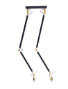 Azzardo ZYTA 2 S PENDANT LAMPBODY BK/GO 2xE27 Ceiling Mounted Moving Arms Without Lampshades Black Gold AZ4191