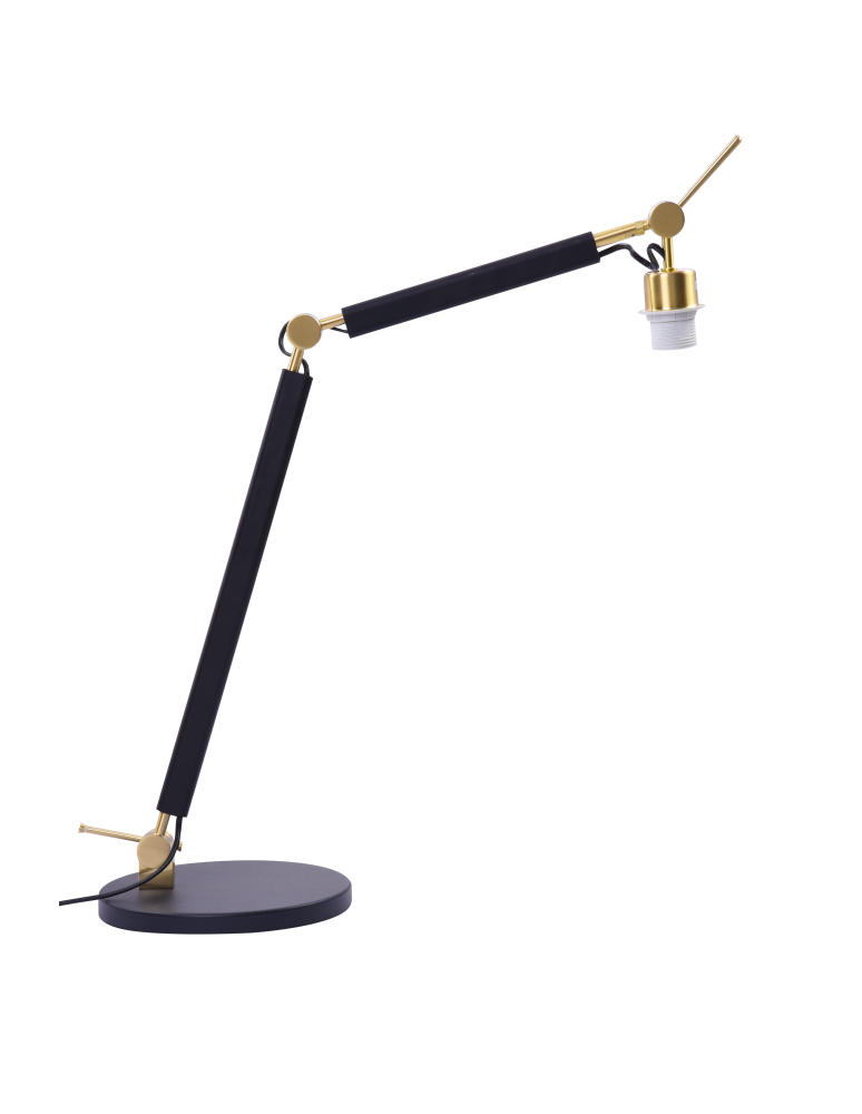 Reading table lamps - Azzardo ZYTA S TABLE LAMPBODY BK/GO 1xE27 Table Lampshadeless Black Gold AZ4188 - product kolory-swiatla.pl 1